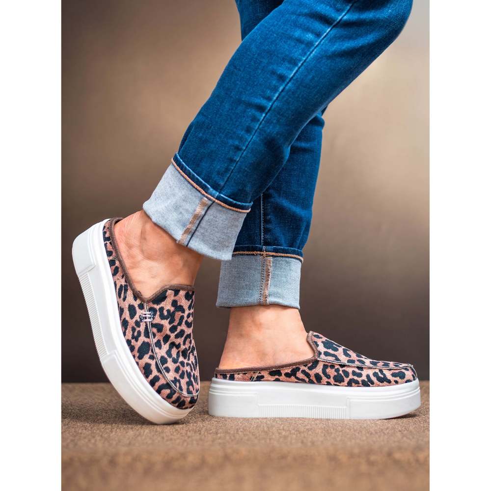 Emily Leopard Platform Sneaker Mule